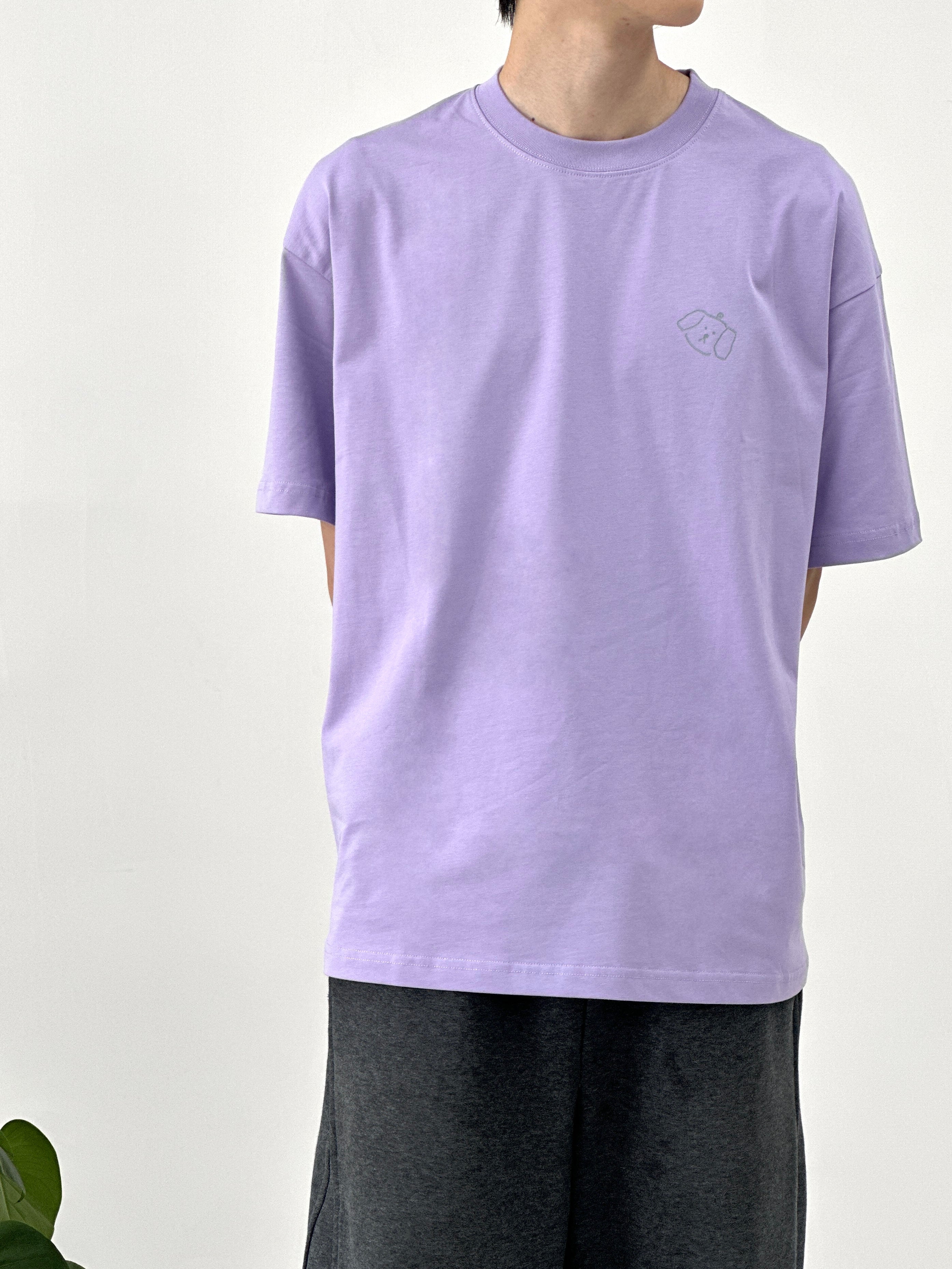 Hand-Printed Tee — "Relax Star" Graphic