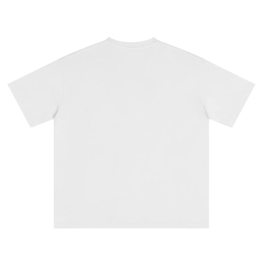 Hand-Printed Tee — Polka Dot Puppy Graphic