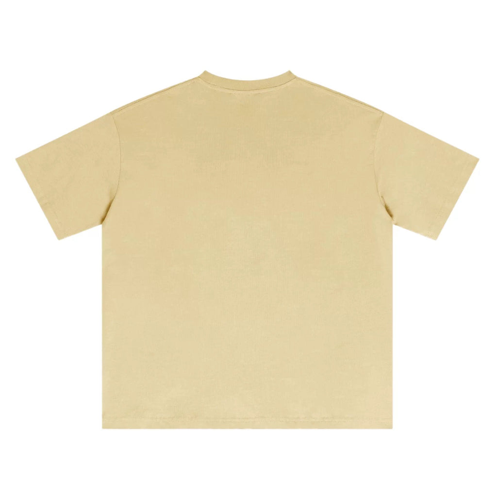 Hand-Printed Tee — Polka Dot Puppy Graphic