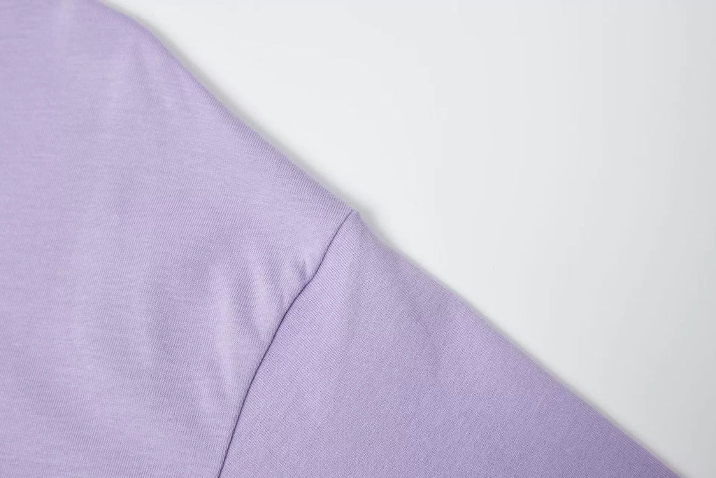Hand-Printed Tee — "Relax Star" Graphic