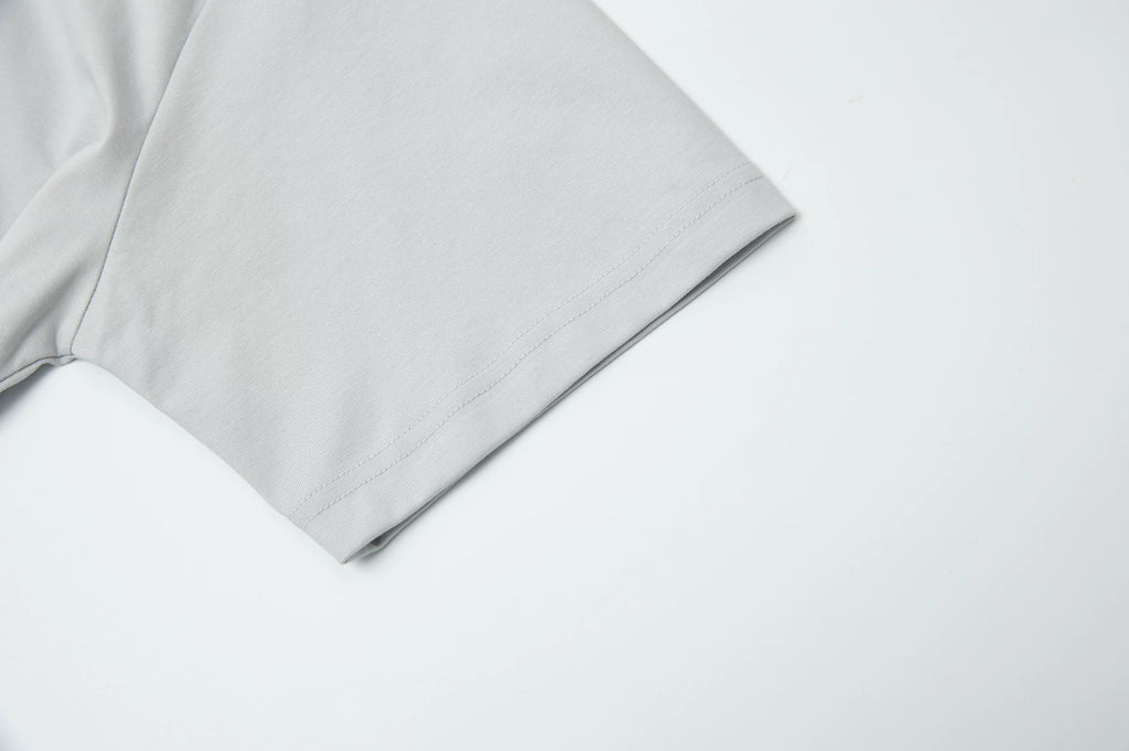Hand-Printed Tee — "No Plan Today" Minimal Graphic