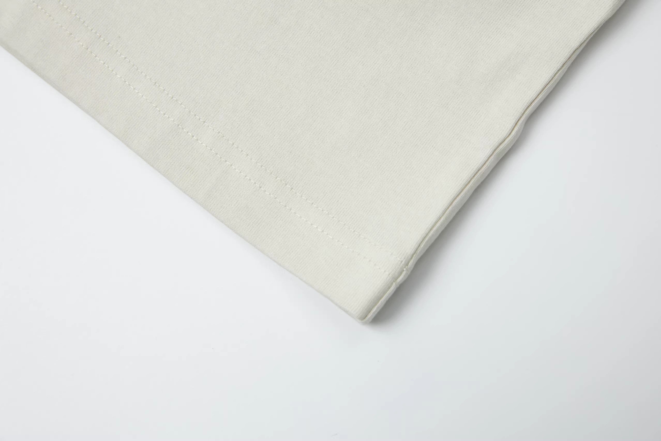 Hand-Printed Tee — "Relax, It's Your Game" Flatlock Stitch Graphic