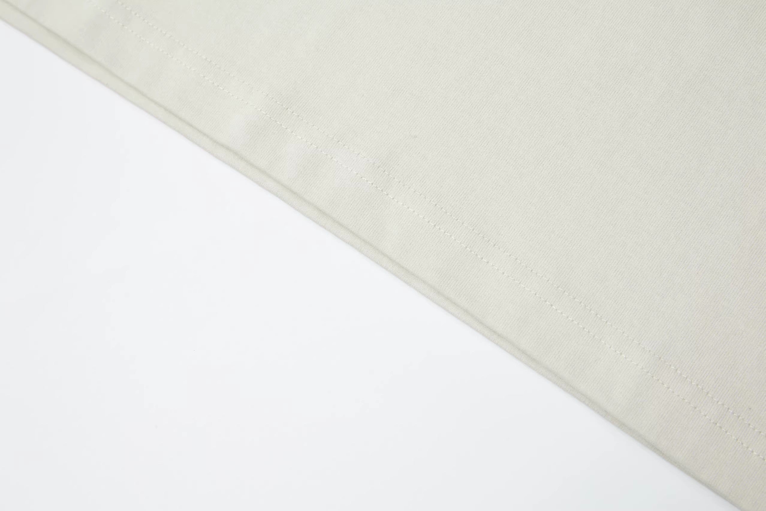 Hand-Printed Tee — "Relax, It's Your Game" Flatlock Stitch Graphic