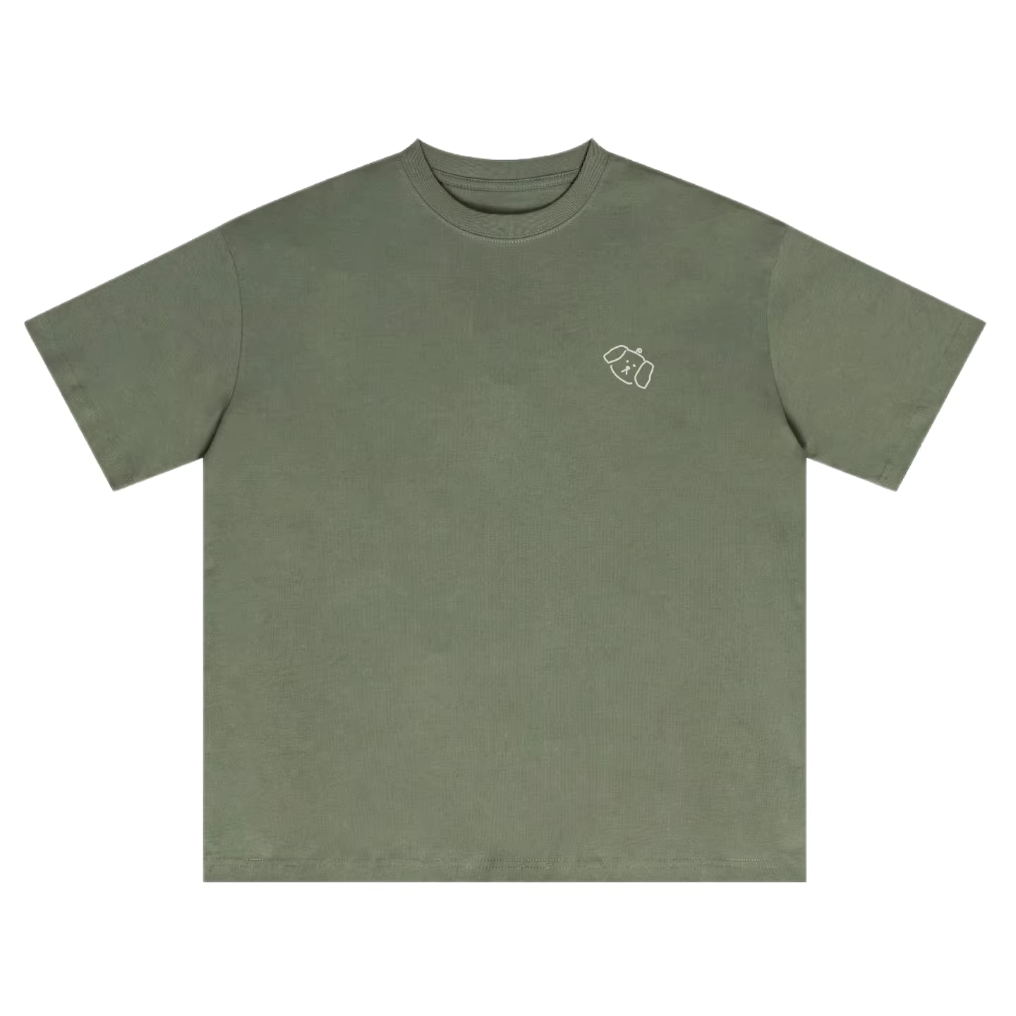 Essential Puppy Minimalist Oversized Cotton Tee