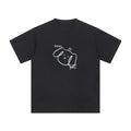 Hand-Printed Tee — "Relax, It's Your Game" Graphic