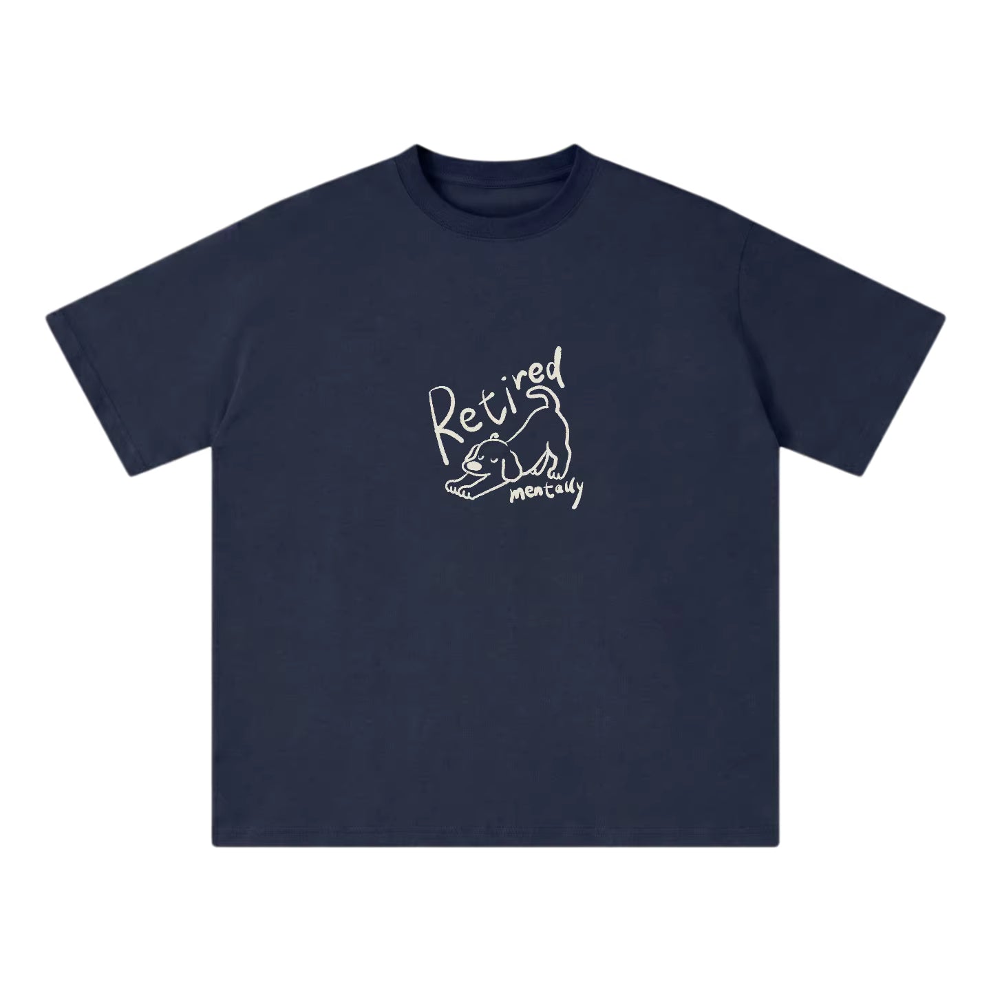 Wipe Away Retired Mentally Graphic Tee in Slow Swing - Front View