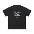 No Plan Today typography tee made to order slow fashion