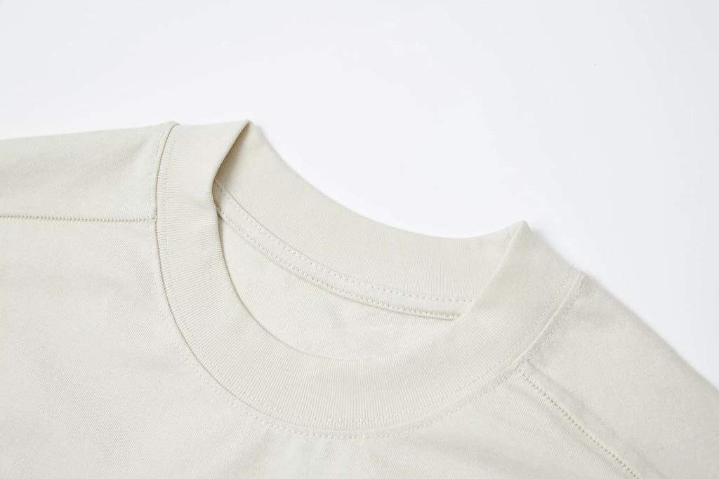 Hand-Printed Tee — "Relax, It's Your Game" Flatlock Stitch Graphic