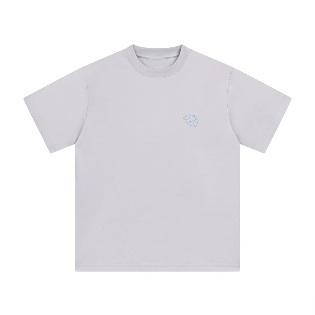 Hand-Printed Tee — "No Plan Today" Minimal Graphic