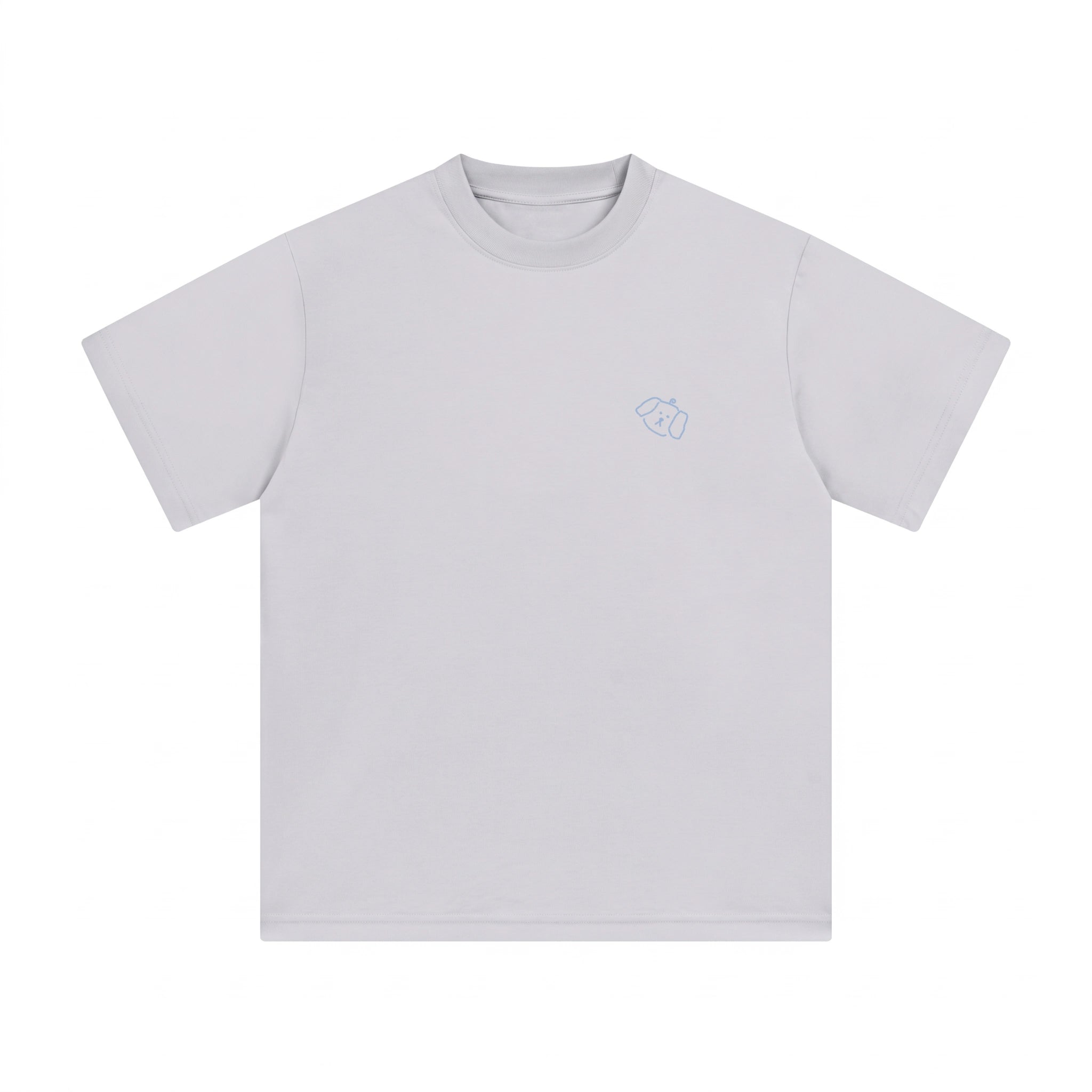 Hand-Printed Tee — "No Plan Today" Minimal Graphic