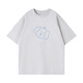 Cloud Dancer casual tee by Wipeaway with the signature sprout puppy line art, designed for doing nothing in comfort.
