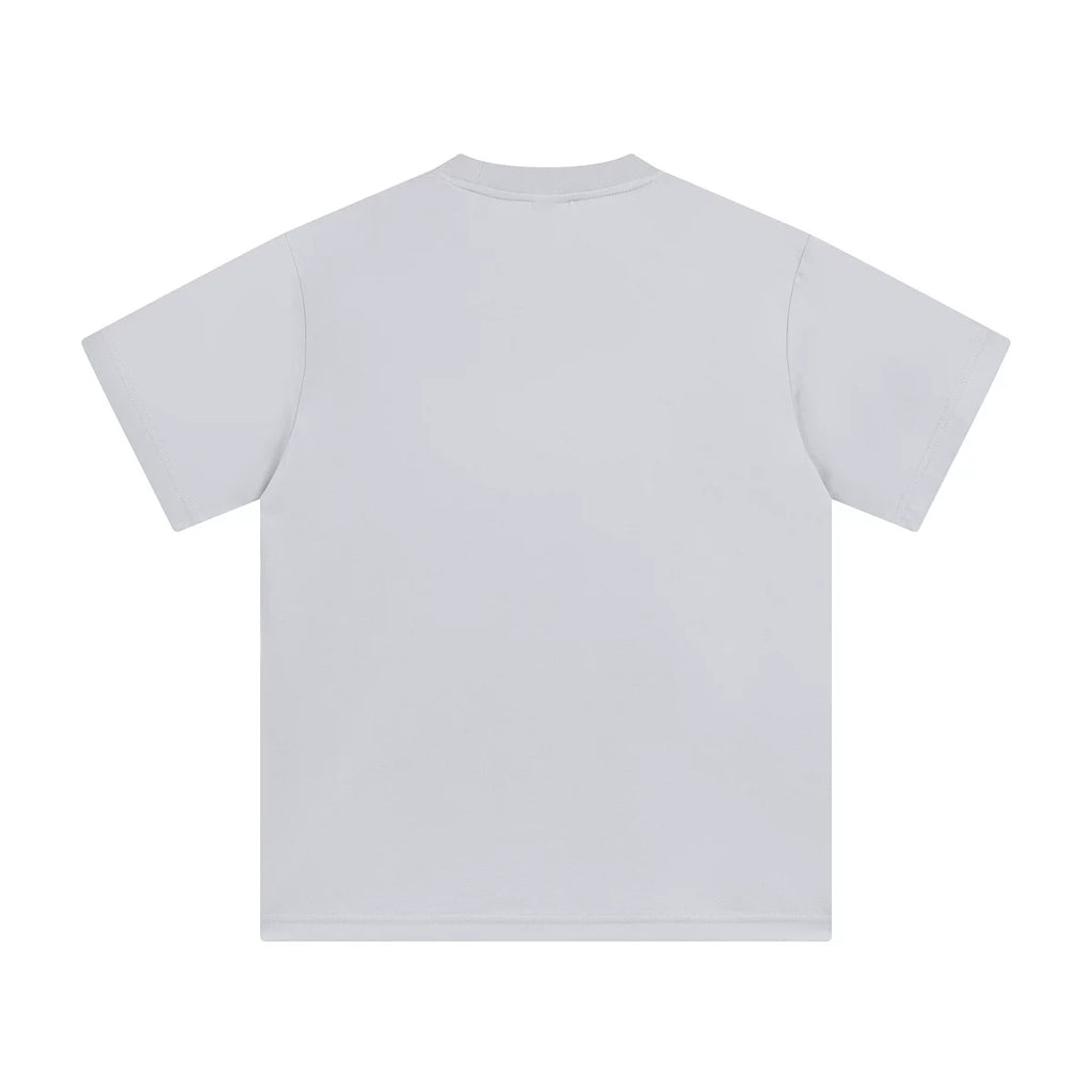 Hand-Printed Tee — "Home Rules" Apple Graphic