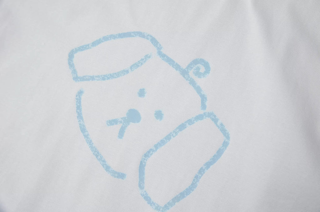 Hand-Printed Tee — Signature Puppy Graphic