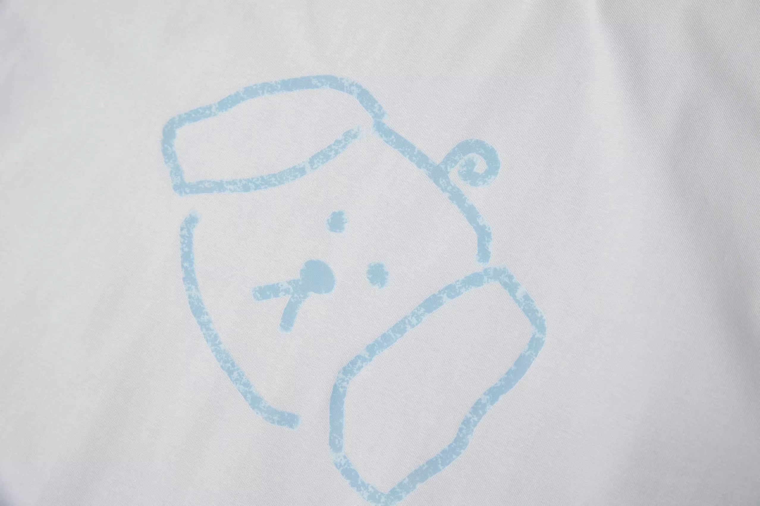 Hand-Printed Tee — Signature Puppy Graphic