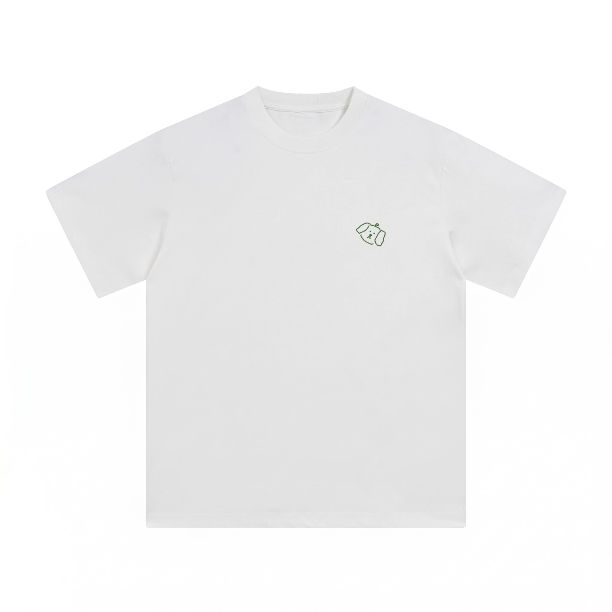 Hand-Printed Tee — "No Plan Today" Minimal Graphic