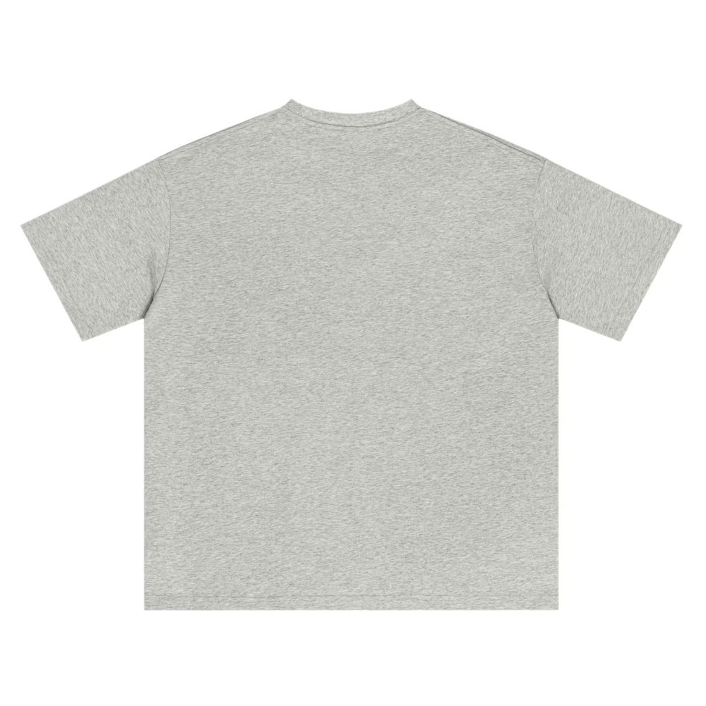 Hand-Printed Tee — "Retired Mentally" Dog Graphic